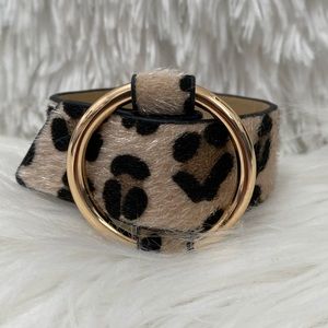 Leopard belted bracelet